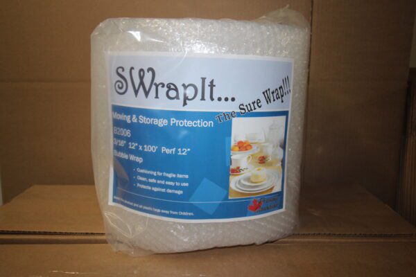 0.1875 Inch X 12 Inch X 100 Perf 12 Inch Bubble Wrap