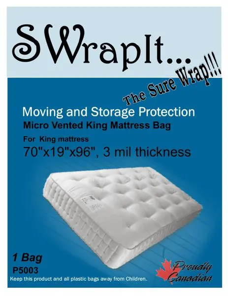 R And D Moving And Storage Supplies King Mattress Bag 3 Mil