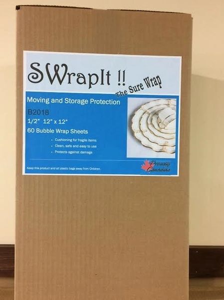 0.5 Inch Bubble Wrap Sheets 12 Inch X 12 Inch